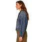 Womens Democracy Long Sleeve Crop Denim Jacket - image 3