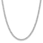 Mens Gold Classics™ 4.3mm. White Gold Semi Solid Curb Bracelet - image 2