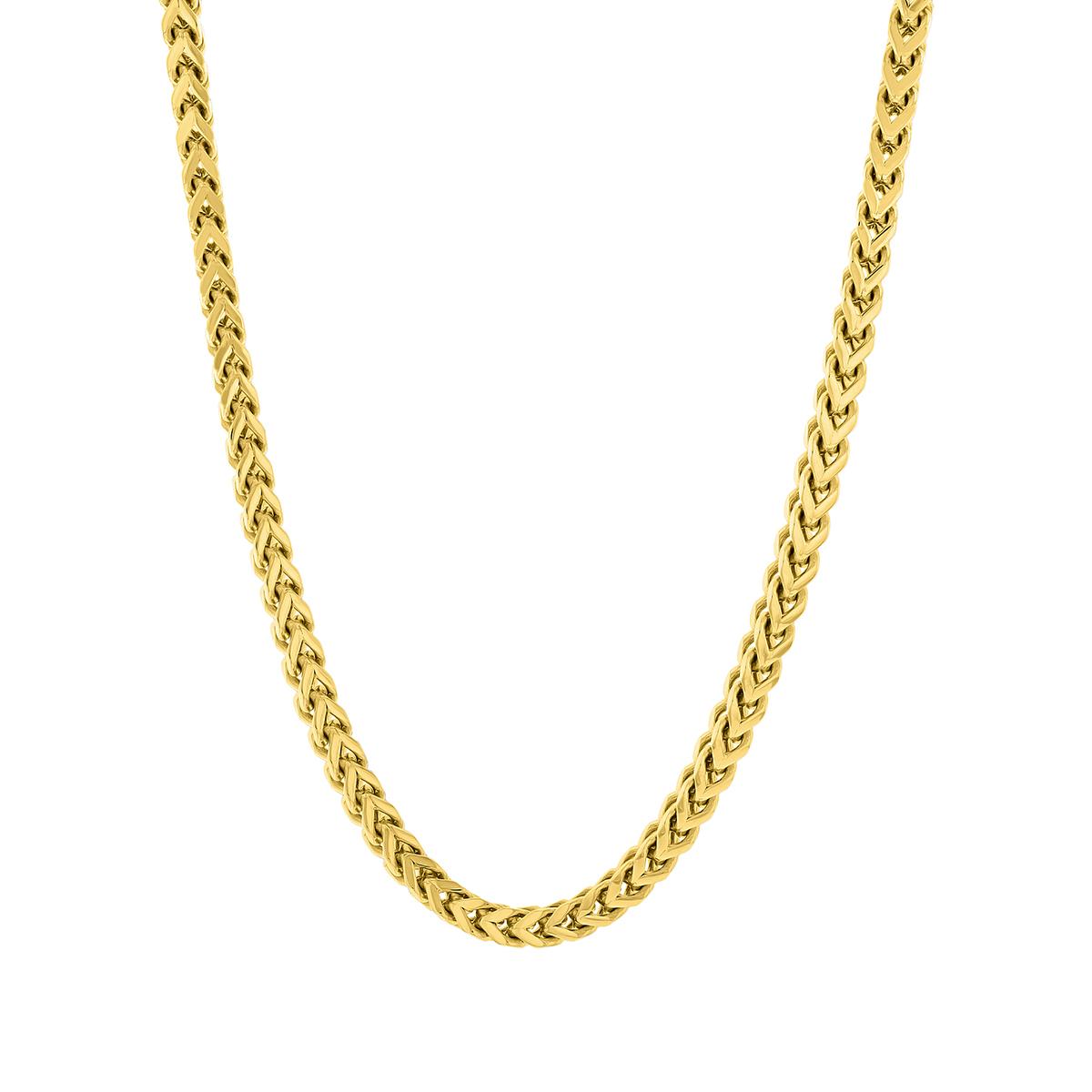 Mens Gentlemen’s Classics™ Stainless Steel Franco Chain...
