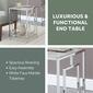 Convenience Concepts Town Square Chrome End Table - image 4