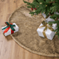 Northlight 48in. Brown Faux Fur Christmas Tree Skirt - image 1