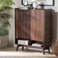 Baxton Studio Paricia Modern Walnut Finished Wood Shoe Cabinet - image 8