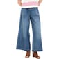 Womens MNK Button Front Drawstring Wide Leg Jeans - image 2