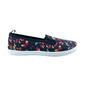 Womens Ashley Blue Canvas Twin Gore Butterfly Flats - image 4
