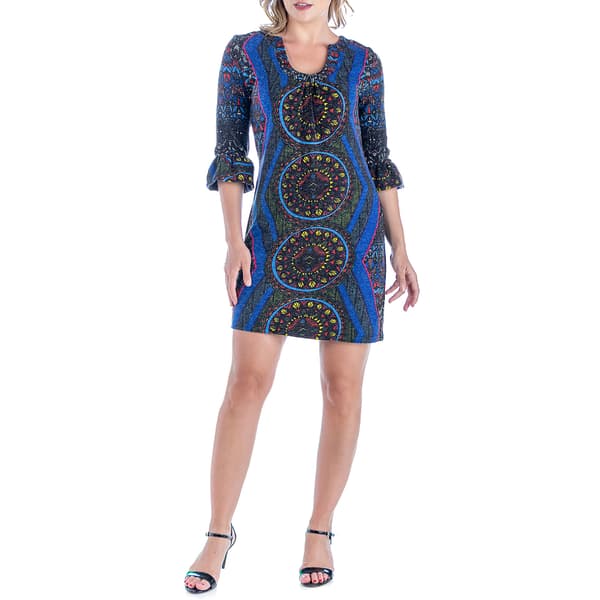 Womens 24/7 Comfort Apparel Knee Length Shift Dress - image 
