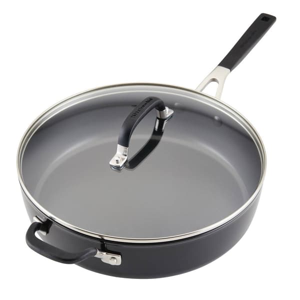 KitchenAid Hard Anodized Nonstick Saut&#233; Pan with Lid - 5-Quart