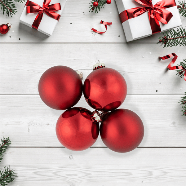 Northlight 96ct. Shiny & MatteChristmas Ornaments