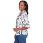 Petite Alfred Dunner Free Spirit Butterflies Button Down - image 3