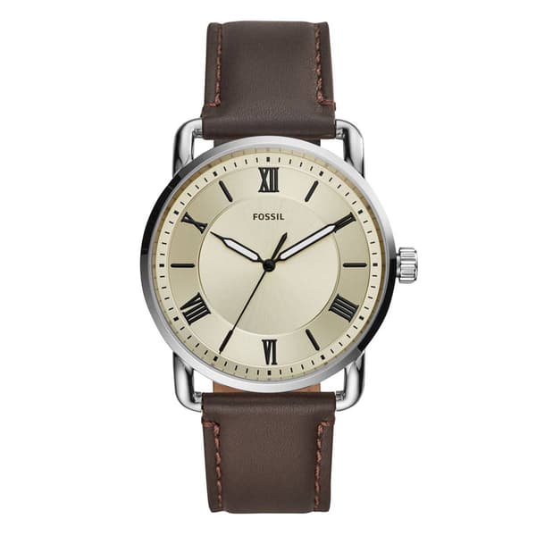 Mens Fossil Copeland Silver-Tone Sunray Dial  Watch - FS5663