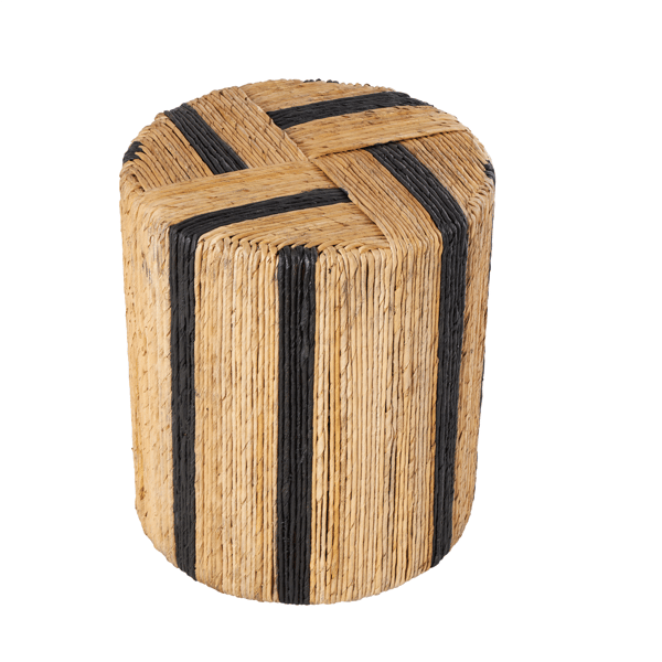 9th & Pike® Bohemian Brown Banana Leaf Accent Table