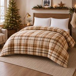Cedar Plaid Down Alternative Comforter