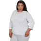 Plus Size Alfred Dunner Weekend Warrior 3/4 Sleeve Stripe Blouse - image 3