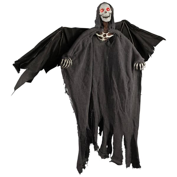 Northlight Seasonal 50in. Lighted & Animated Winged Grim Reaper