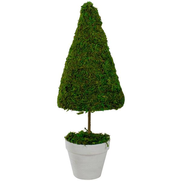 Northlight Seasonal Artificial Reindeer Moss Potted Topiary Tree - image 