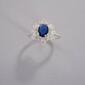 Ashley Cooper&#40;tm&#41; Crystal & Cubic Zirconia Montana Stone Flower Ring - image 1