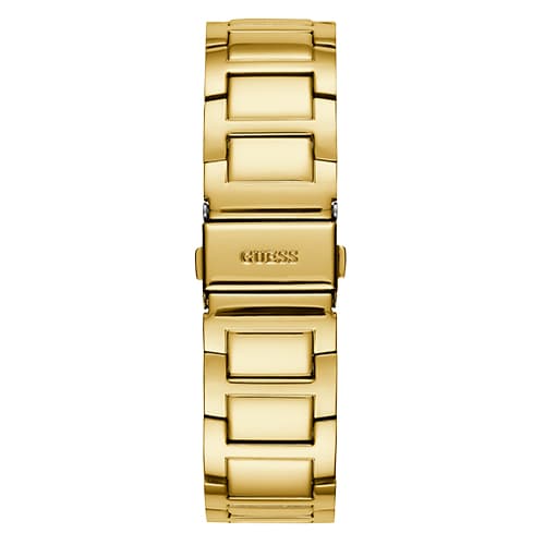 Womens Guess Gold-Tone Crystal Accented Watch - U1156L2