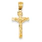 Unisex Gold Classics&#40;tm&#41; 14kt. Yellow Gold INRI Crucifix Charm - image 1