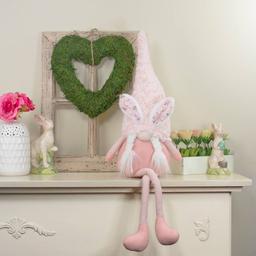 Northlight Seasonal Easter Girl Gnome w/ Polka Dot Bunny Ears