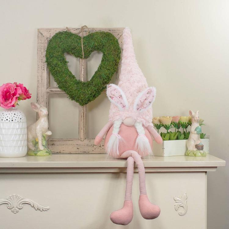 Northlight Seasonal Easter Girl Gnome w/ Polka Dot Bunny Ears