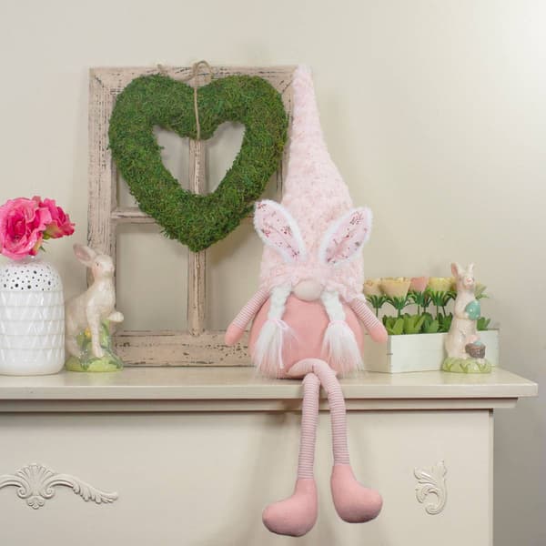 Northlight Seasonal Easter Girl Gnome w/ Polka Dot Bunny Ears