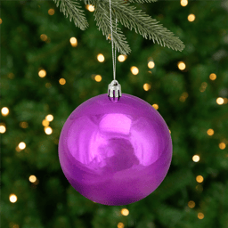 Northlight Shiny Purple Shatterproof Christmas Ball Ornament