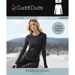 Womens Cuddl Duds® Fair Isle Fleecewear Long Sleeve Top
