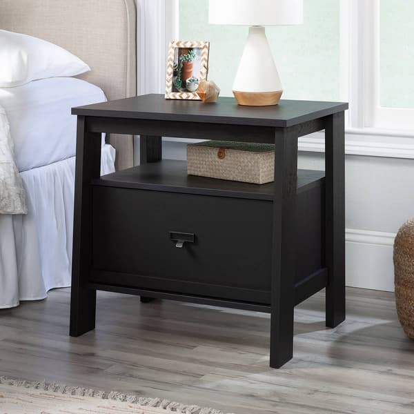 Sauder Trestle 1-Drawer Nightstand