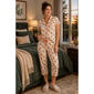Womens Pillow Talk Short Sleeve Halloween Dogs Pajama Set - image 1