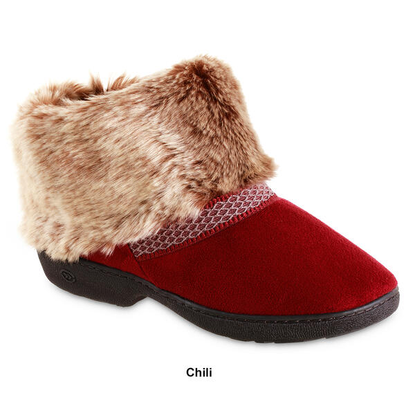 Womens Isotoner Microsuede Mallory Boot Slippers