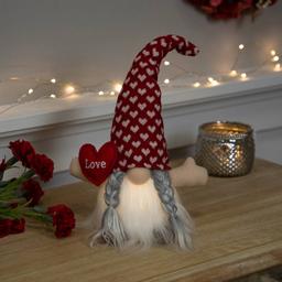 Northlight Seasonal LED Valentine''s Day Girl Gnome Figurine