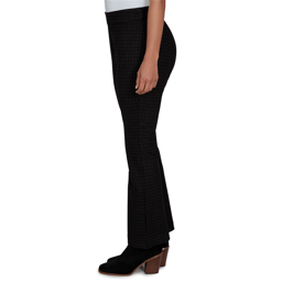 Womens Emaline Country Code Plaid Kick Flare Pull On Pants