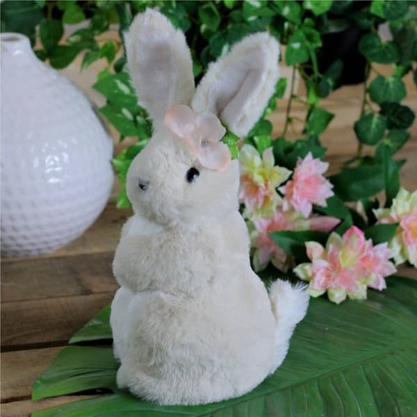 Northlight Seasonal Plush Standing Girl Bunny Easter Figurine