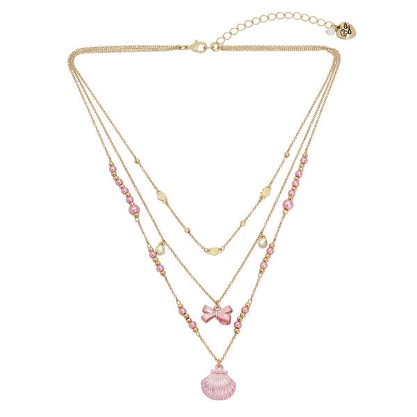 Betsey Johnson Shell Layered Necklace - image 