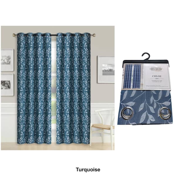 1pc. Raised Jacquard Grommet Panel Curtain