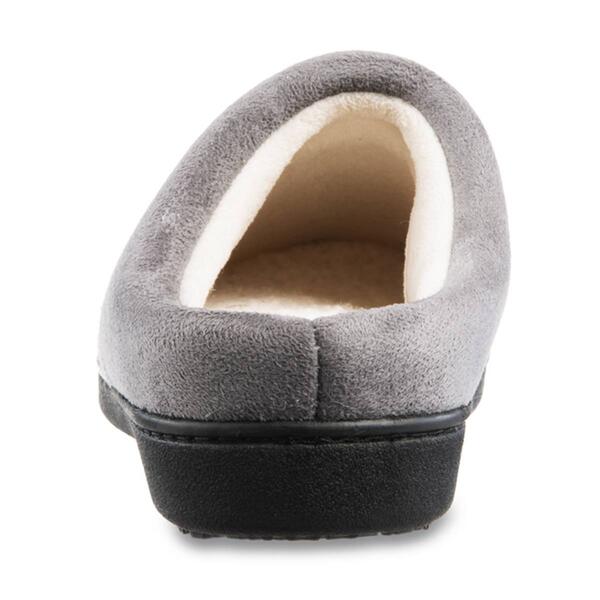Womens Isotoner Marisol Microsuede Knit Hoodback Slippers