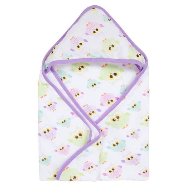 MiracleWare&#40;R&#41; Owl Muslin Hooded Towel - image 