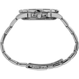 Mens Timex&#174; Silver/Black Stainless Steel Watch - TW2U70400JI