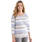Womens Hasting & Smith 3/4 Sleeve Button Shoulder Tee - image 1