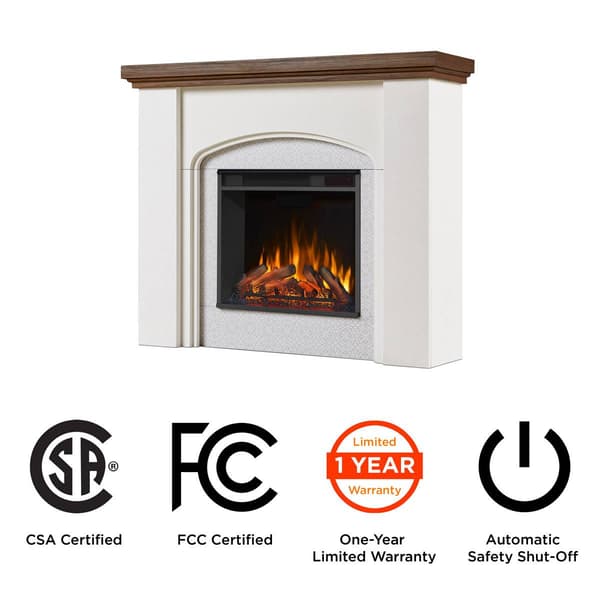Real Flame Anika Mantel Electric Fireplace