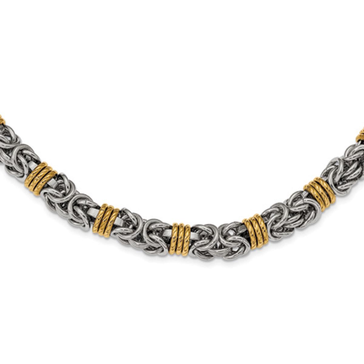 Mens Gentlemen’s Classics™ Yellow IP-Plated Steel...