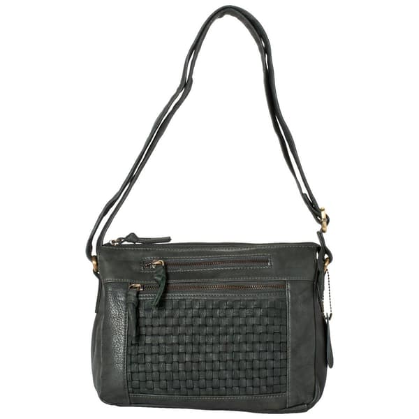Great American Leatherworks Top Zip Organizer Crossbody - image 