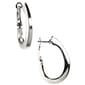 Napier Large Silver Hoop Earrings - image 1