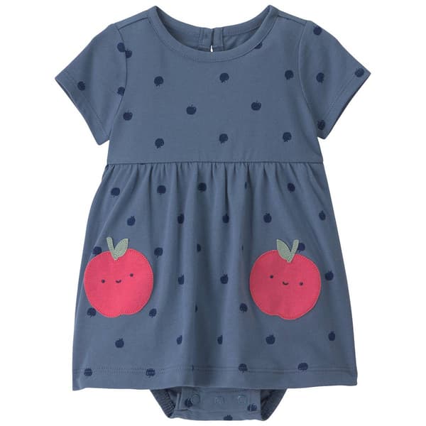 Baby Girl (3-24M) Carter''s(R) Short Sleeve Apple Sunsuit