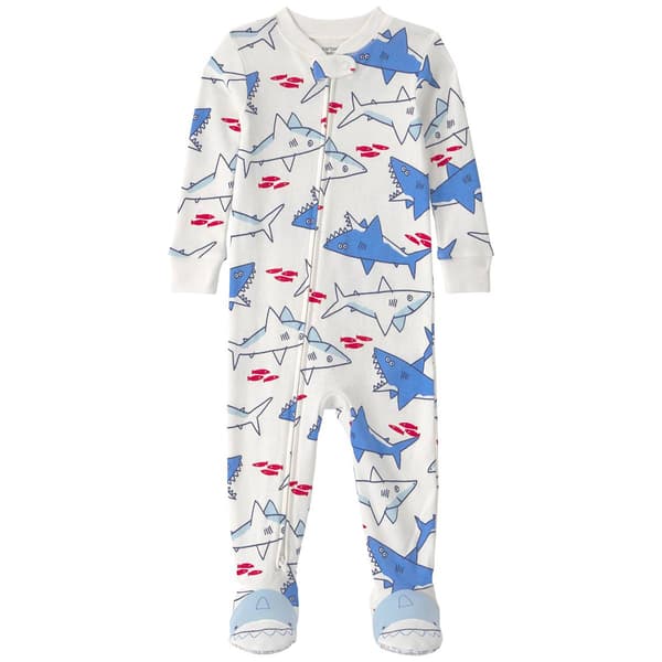 Baby Boy (12-24M) Carter''s Shark Snug Fit 1-Piece Pajama - image 
