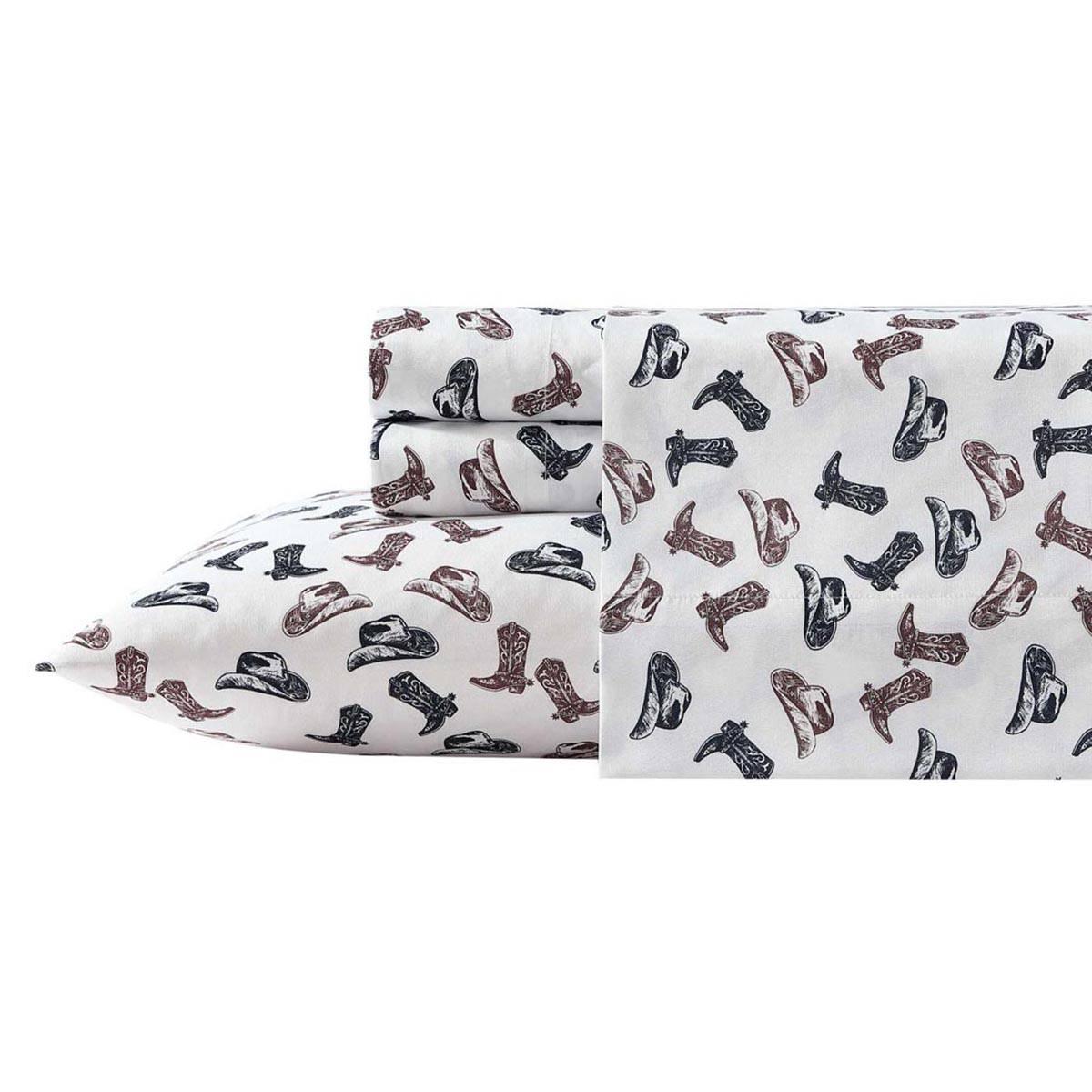 Wrangler Boots N Hats Microfiber Sheet Set