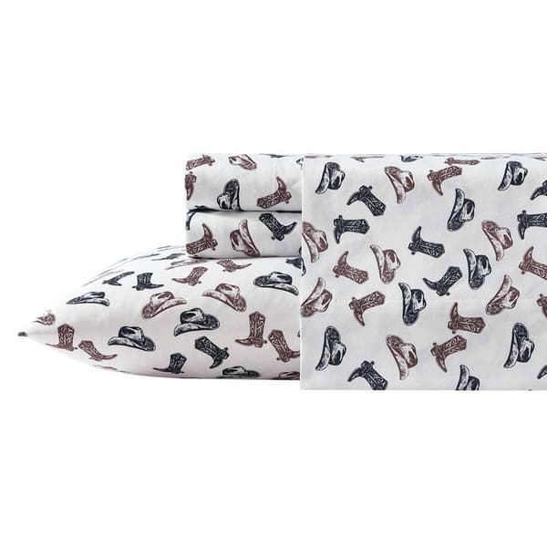 Wrangler Boots N Hats Microfiber Sheet Set