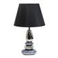 Elegant Designs Chrome & Metallic Blue Stones Ceramic Table Lamp - image 1