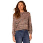 Petite Democracy 3/4 Blouson Sleeve Space Dye Sweater - image 1