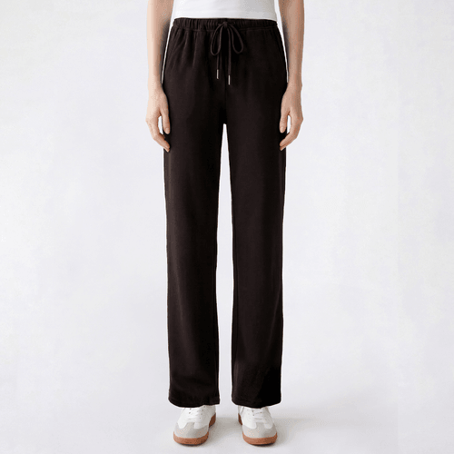 Juniors Cotton Candy Butter Ribbed Low Rise Wide Leg Pants - image 