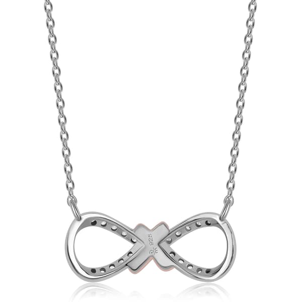 Nova Star® 1/10ctw. Lab Grown Diamond Two Tone Infinity Necklace